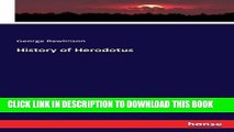 Best Seller History of Herodotus Free Read