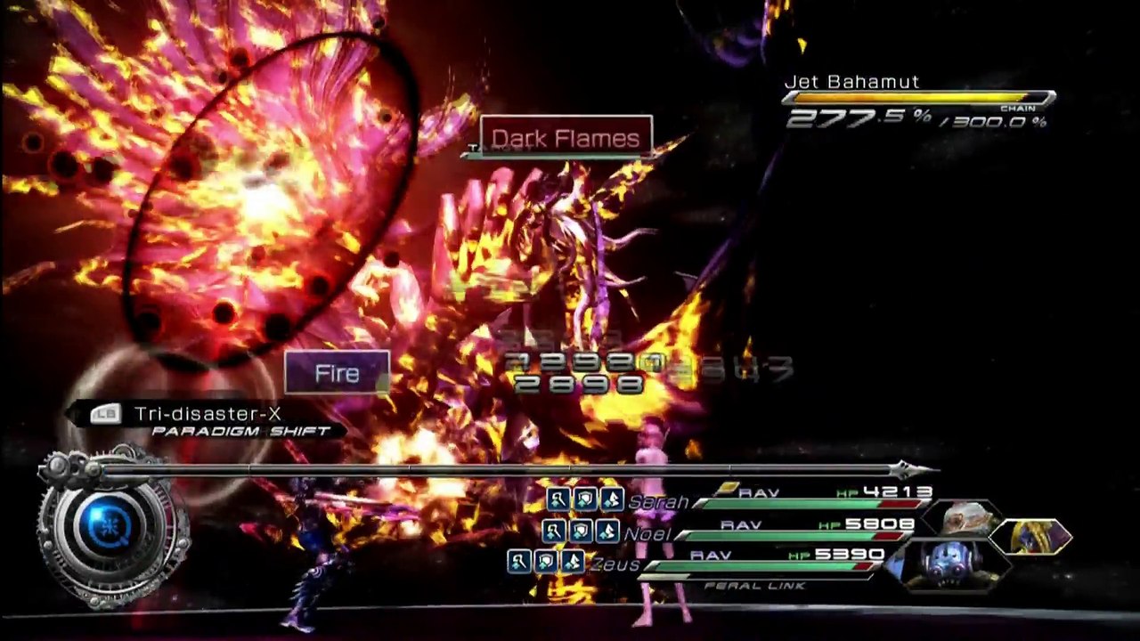 FINAL FANTASY 13-2 (HD) SEXY SERAH BEACHWEAR (75) FINAL BATTLE! JET AMBER GARNET BAHAMUTS!