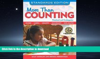 FAVORITE BOOK  More Than Counting: Math Activities for Preschool and Kindergarten, Standards