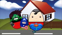 Super-Heroes Surprise Eggs Jumping on the Bed #Five #Little #Surprise #Egg Nursery Rhymes Kids Songs