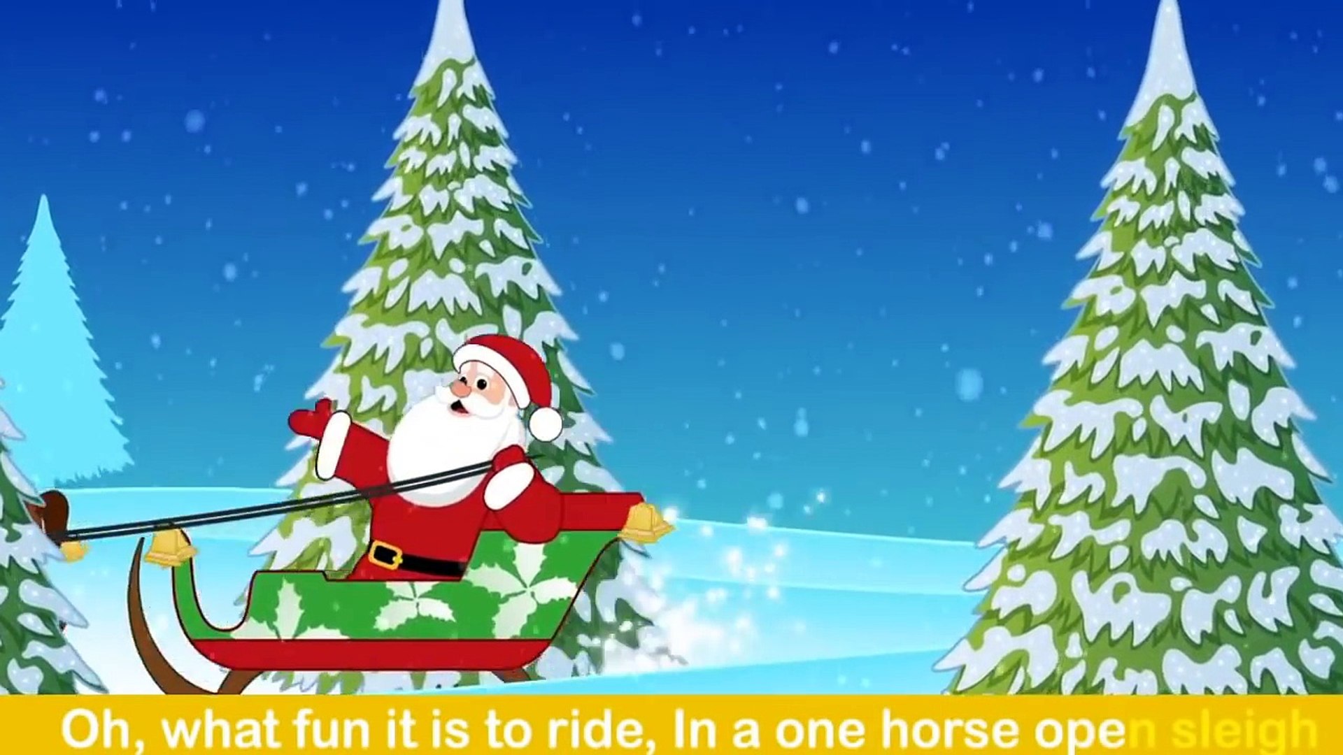 ⁣Новогодняя песня джингл белс с текстом на английском для детей. Джингл белс караоке