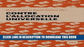 [New] PDF Contre l allocation universelle (French Edition) Free Read