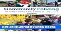 [READ] EBOOK Community Policing: Partnerships for Problem Solving ONLINE COLLECTION