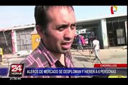 Al menos siete heridos tras derrumbe de muro en mercado de Chorrillos