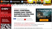 Sony Confirma Games que terão Suporte ao PS4 Pro no Lançamento