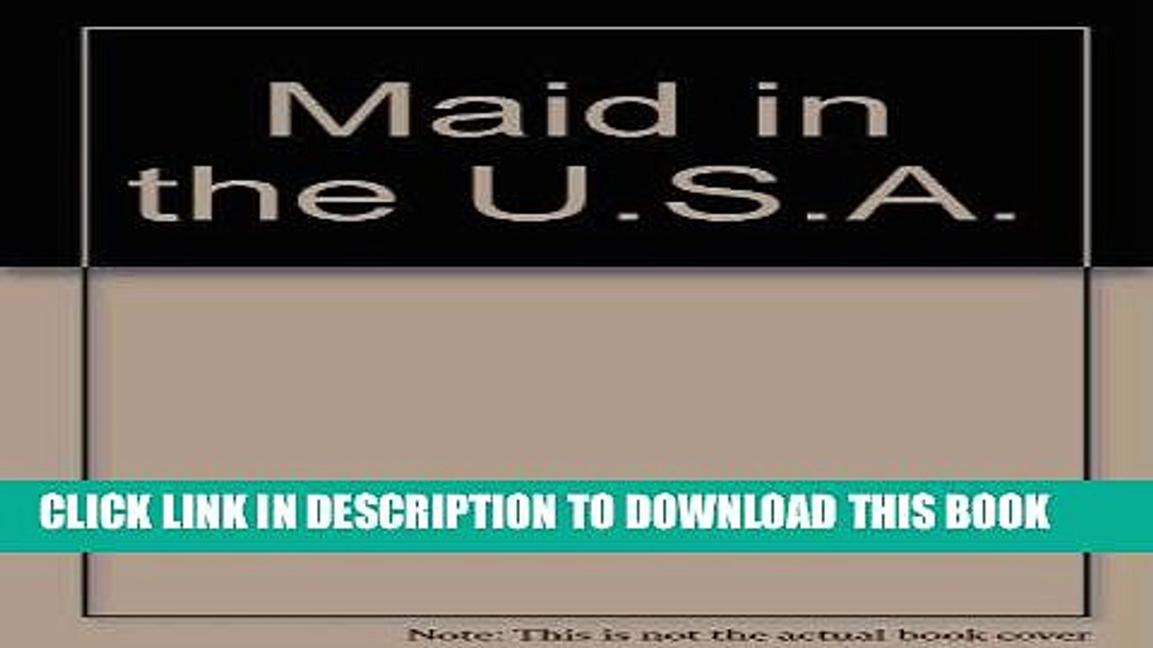 [BOOK] PDF Maid in the U.S.A. (Perspectives on Gender) New BEST SELLER