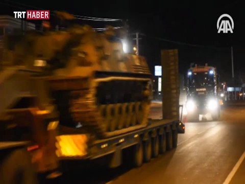 Sınıra tank ve zırhlı araç sevkiyatı