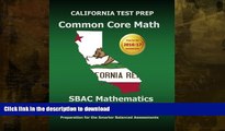 FAVORITE BOOK  CALIFORNIA TEST PREP Common Core Math SBAC Mathematics Grade 3: Preparation for