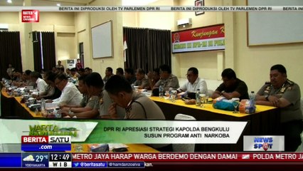 DPR Apresiasi Strategi Kapolda Bengkulu Susun Program Anti Narkoba