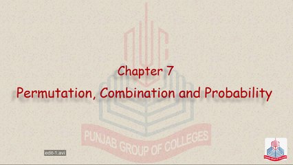 Math Chapter 7.4 Part 01