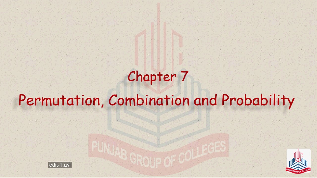 Math Chapter 7.4 Part 01