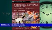 FAVORITE BOOK  Science Essentials, High School Level: Lessons and Activities for Test