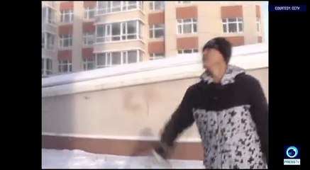 Interesting things happen only in extremely cold weather (North China)