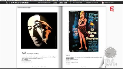 Une vente aux enchères spéciale Brigitte Bardot