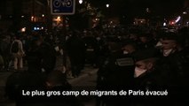 Paris: Evacuation d'un campement  de 3.000 migrants