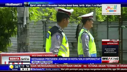 Kediaman Presiden di Solo Diperketat Selama Aksi Damai 4 November