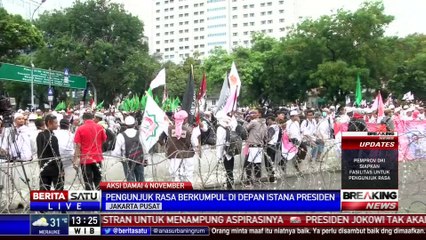 Download Video: Aksi Damai 4 November di Depan Istana Berjalan Kondusif