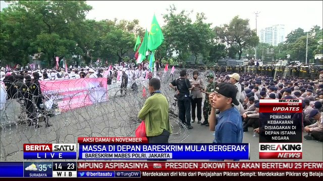 Lebih 50 Ribu Pendemo di Depan Bareskrim ke Istana
