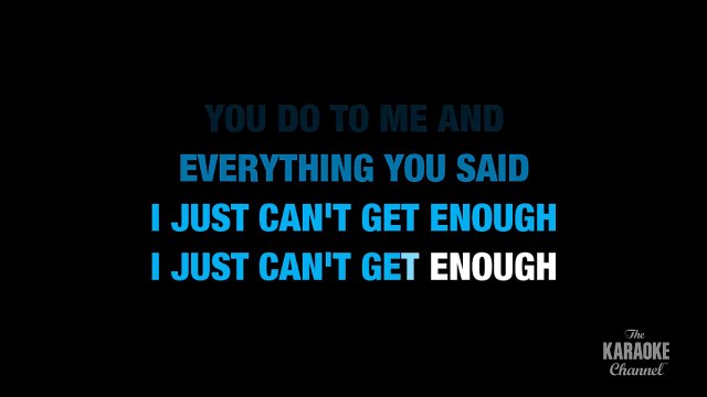 Depeche Mode - Just can't get enough KARAOKE / INSTRUMENTAL