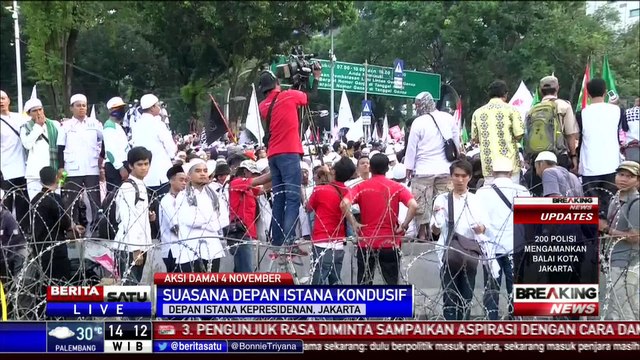 Situasi Depan Istana Negara kembali Kondusif Setelah Sempat Memanas
