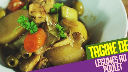 Recette facile du TAGINE de légumes au poulet