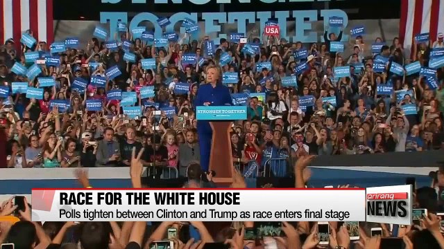 Polls tighten between Clinton and Trump as race enters final stage