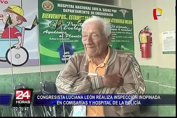 Luciana León inspeccionó comisarías y hospitales de la Policía