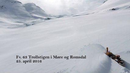 Norvegia, la poesia della strada liberata dalla neve
