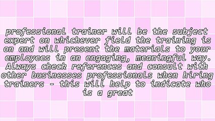 How to Train a Small Business Staff