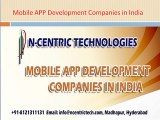 Live Mobile App Development Companies in India