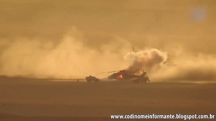 В Сирии сбили вертолёт РФ с полным экипажем военных (Видео)
