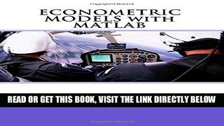 [Free Read] ECONOMETRIC MODELS with MATLAB Full Online