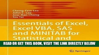 [Free Read] Essentials of Excel, Excel VBA, SAS and Minitab for Statistical and Financial Analyses