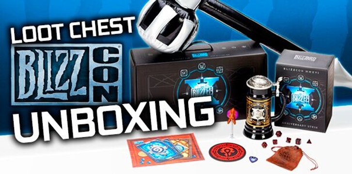 Unboxing loot chest BlizzCon 2016