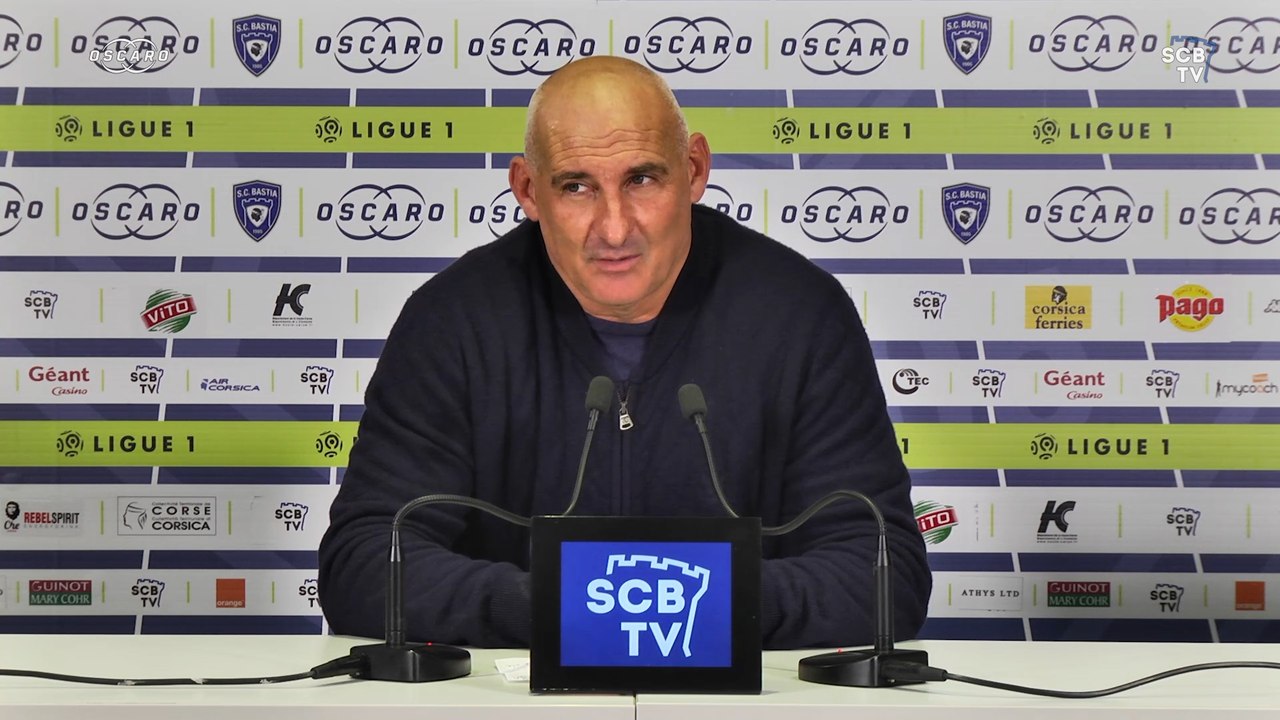 Lyon-Bastia : Conf. d'avant-match de F. Ciccolini