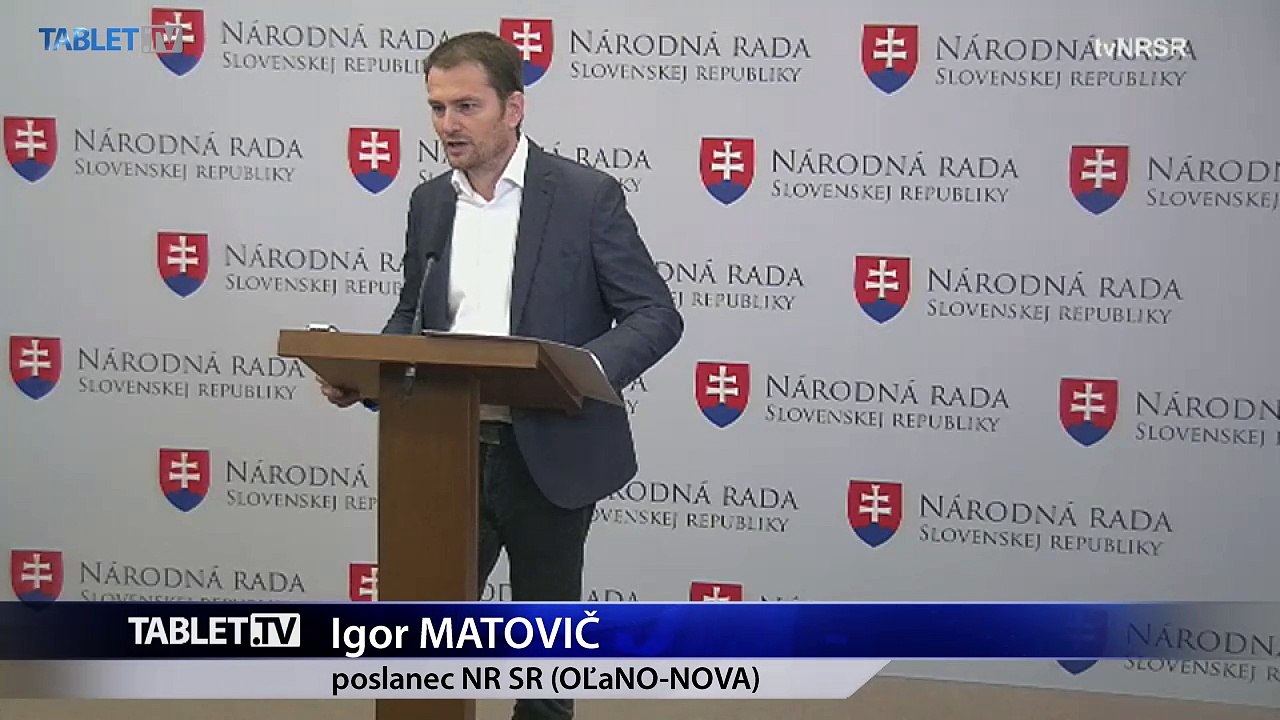 ZÁZNAM: V parlamente je spiknutie za zvýšenie platov poslancov, tvrdí Matovič
