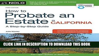 Read Now How to Probate an Estate in California PDF Online