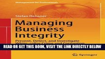 [Free Read] Managing Business Integrity: Prevent, Detect, and Investigate White-collar Crime and