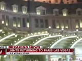 UPDATE: Lights coming back on at Paris Las Vegas