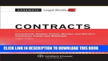 Read Now Contracts, Keyed to Farnsworth, Sanger, Cohen, Brooks, and Garvin (Casenote Legal Briefs)