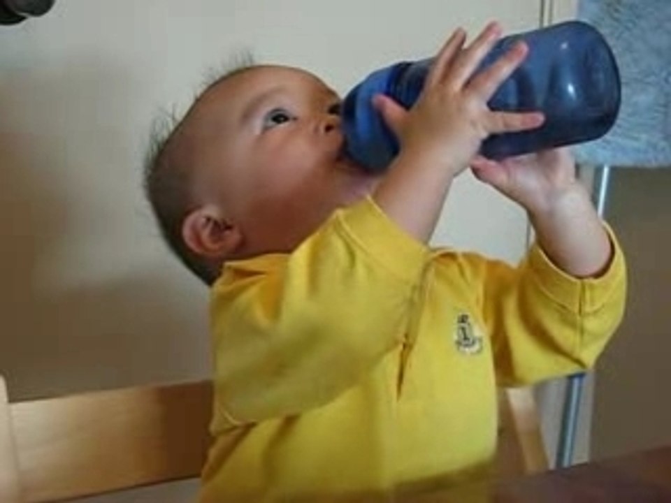 Jadon drinking