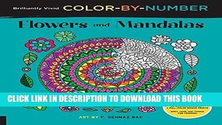 Best Seller Brilliantly Vivid Color-by-Number: Flowers and Mandalas: Guided coloring for creative