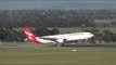 Qantas Plane With New Logo Makes Debut Landing at Melbourne Airport