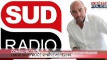 YVES LEFEBVRE INVITÉ DE SUD RADIO LE 04/11/2016