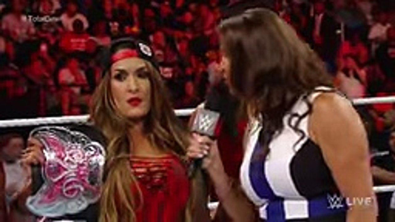 NXT Divas emerge to challenge Team Bella- Raw, July 13, 2015