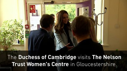 Duchess of Cambridge visits Nelson Trust Women's Centre