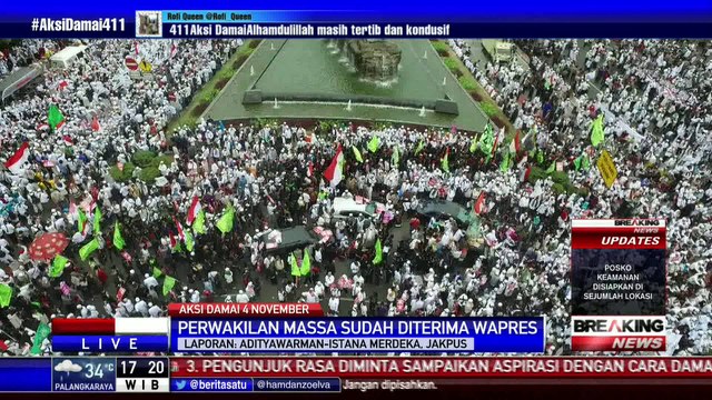 Belasan Perwakilan Massa Aksi Damai Temui JK