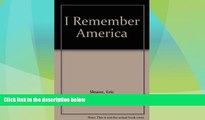 Big Deals  Eric Sloane s I Remember America  Best Seller Books Most Wanted