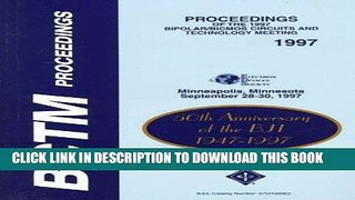 Read Now Proceedings of the 1997 Bipolar/Bicmos Circuits and Technology Meeting: September 28-30,