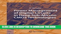 Read Now Power Management of Digital Circuits in Deep Sub-Micron CMOS Technologies (Springer